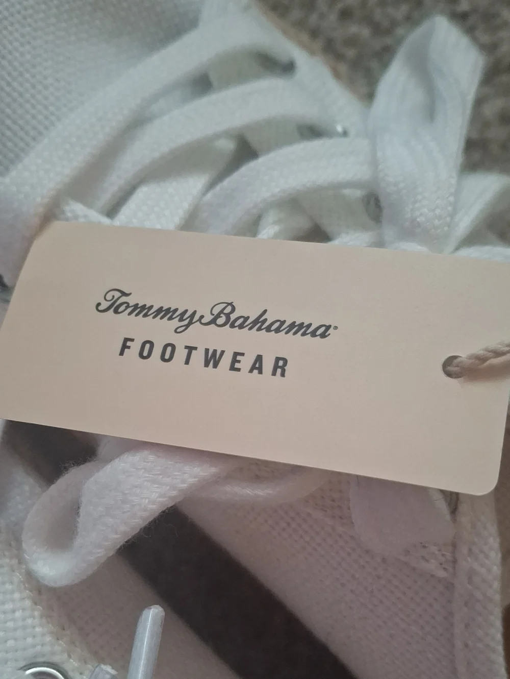 Tommy Bahama White Canvas Lace-Up Espadrille Sneakers